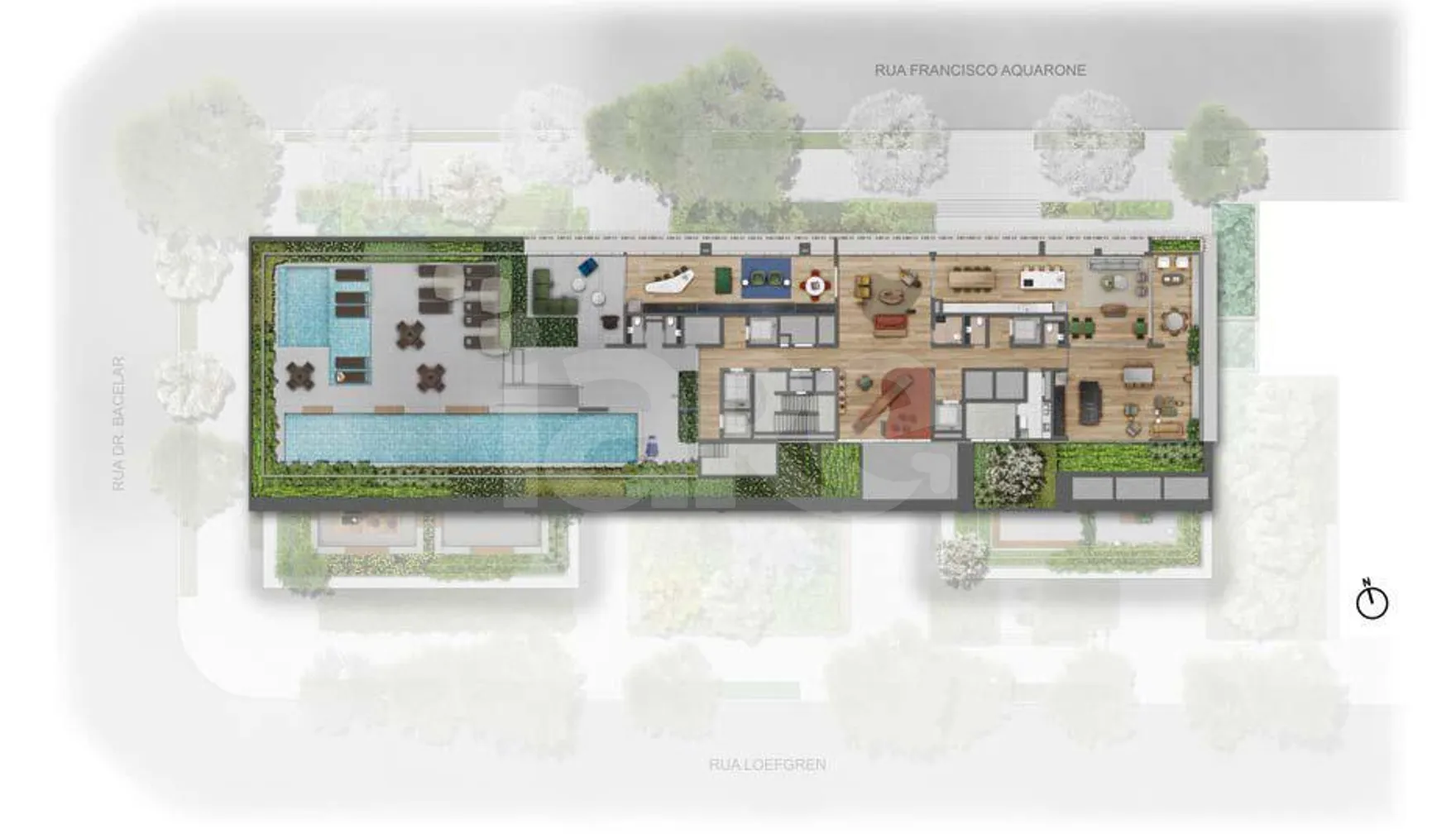 Planta — Pavimento lazer