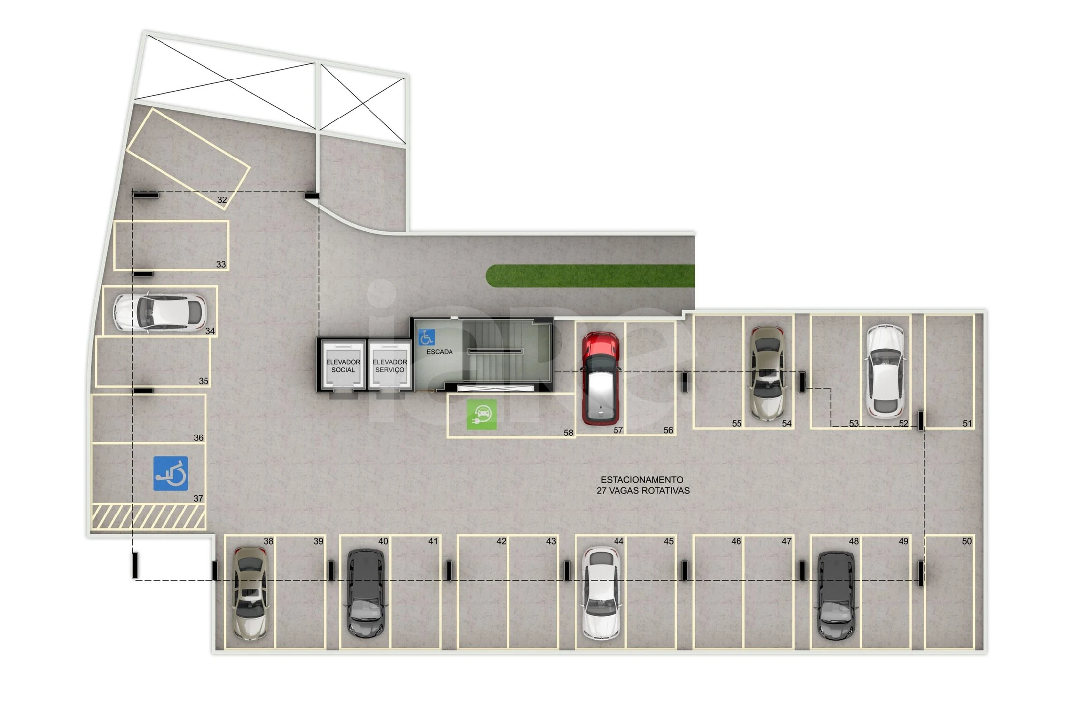 Planta — Pavimento garagem