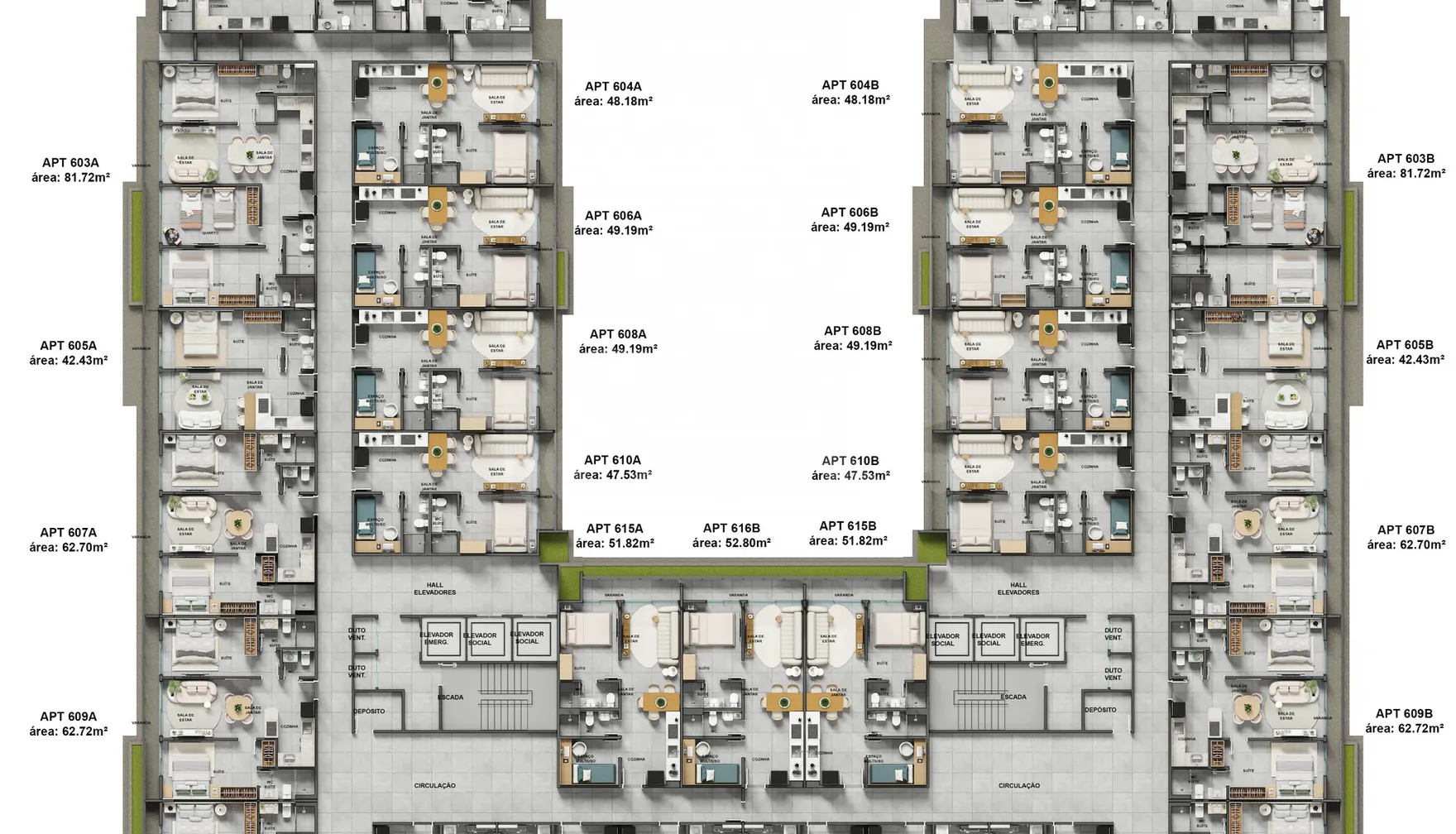 Planta — Pavimento 6