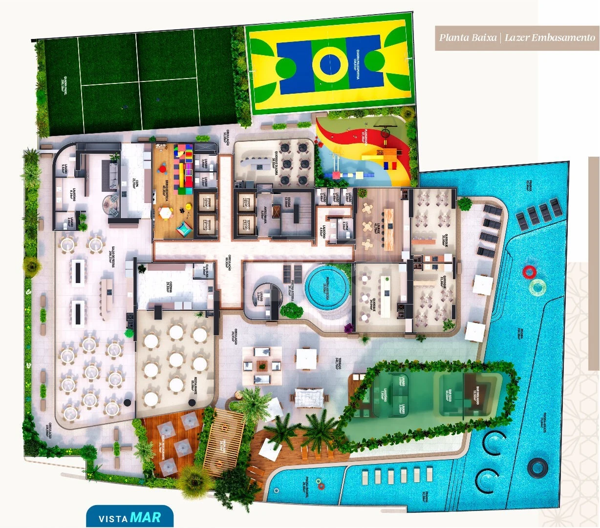 Planta — Pavimento lazer 1