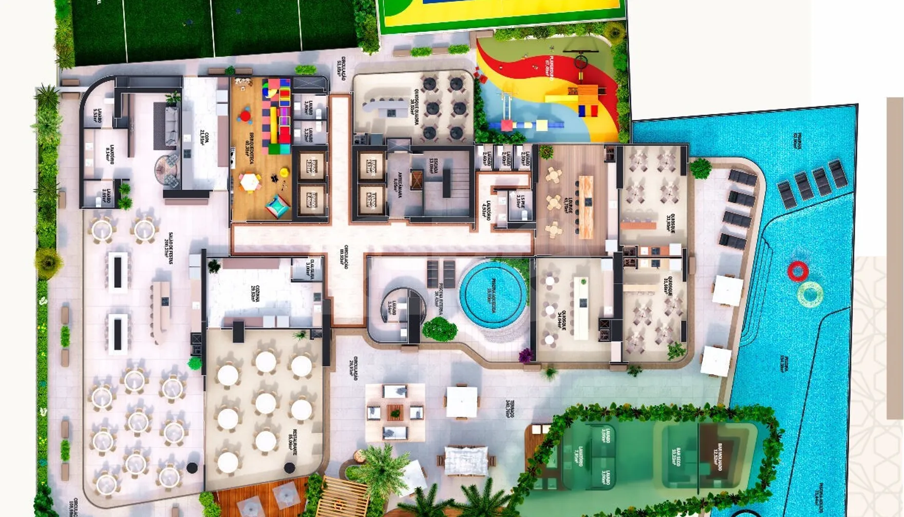 Planta — Pavimento lazer 1