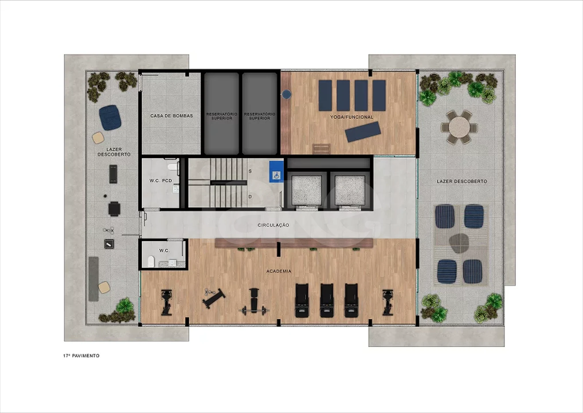 Planta — Pavimento 17