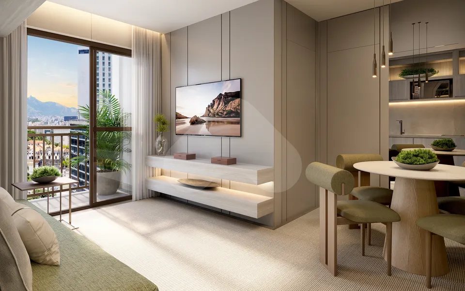 Connect Square - Apartamento com 43 m², em Centro — foto 2