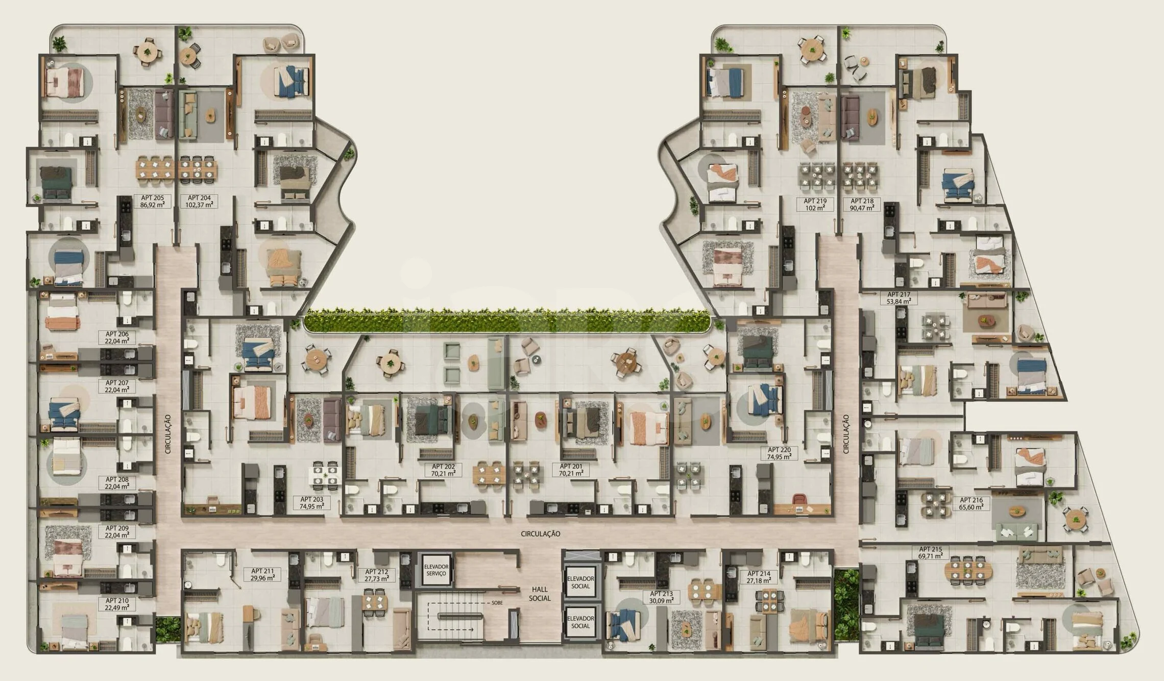 Planta — Pavimento 2