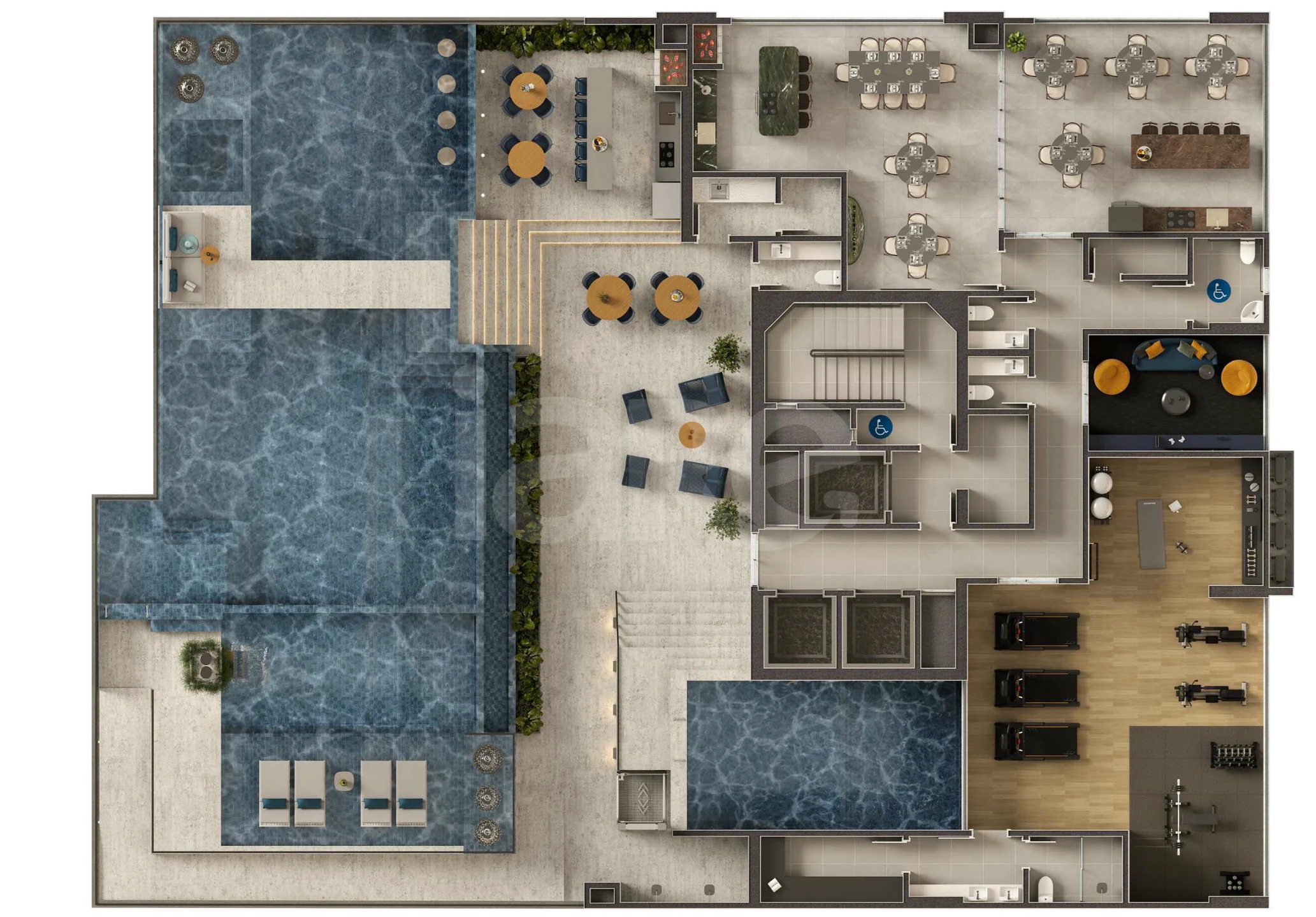 Planta — Pavimento lazer
