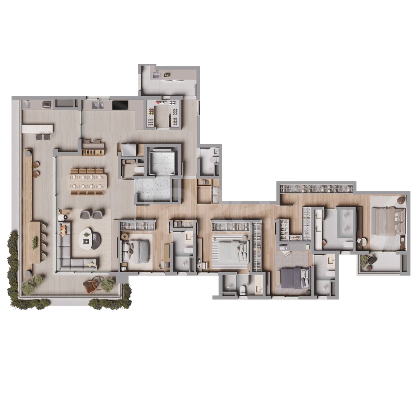 Planta — Apartamento 243,39 m²