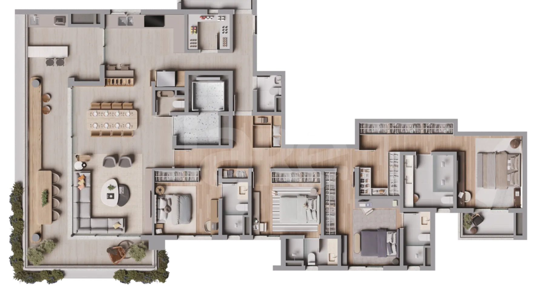 Planta — Apartamento 243,39 m²