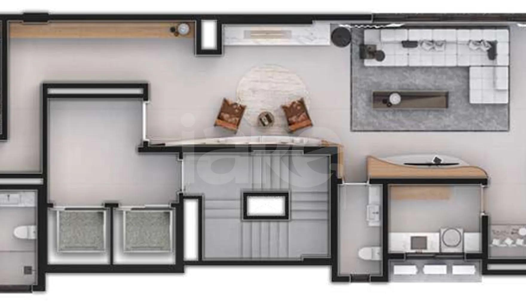 Planta — Cobertura Horizontal 261,53 m²
