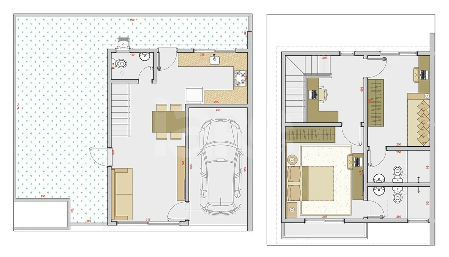 Planta — Casa em Condomínio 96,39 m²