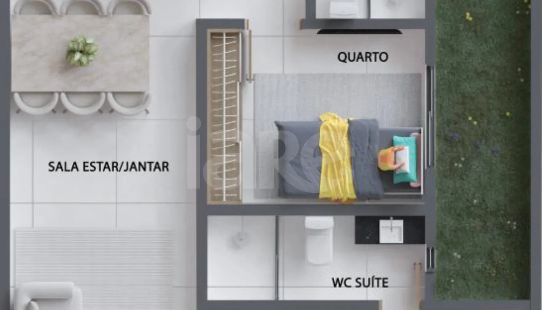 Planta — Garden 83,08 m²
