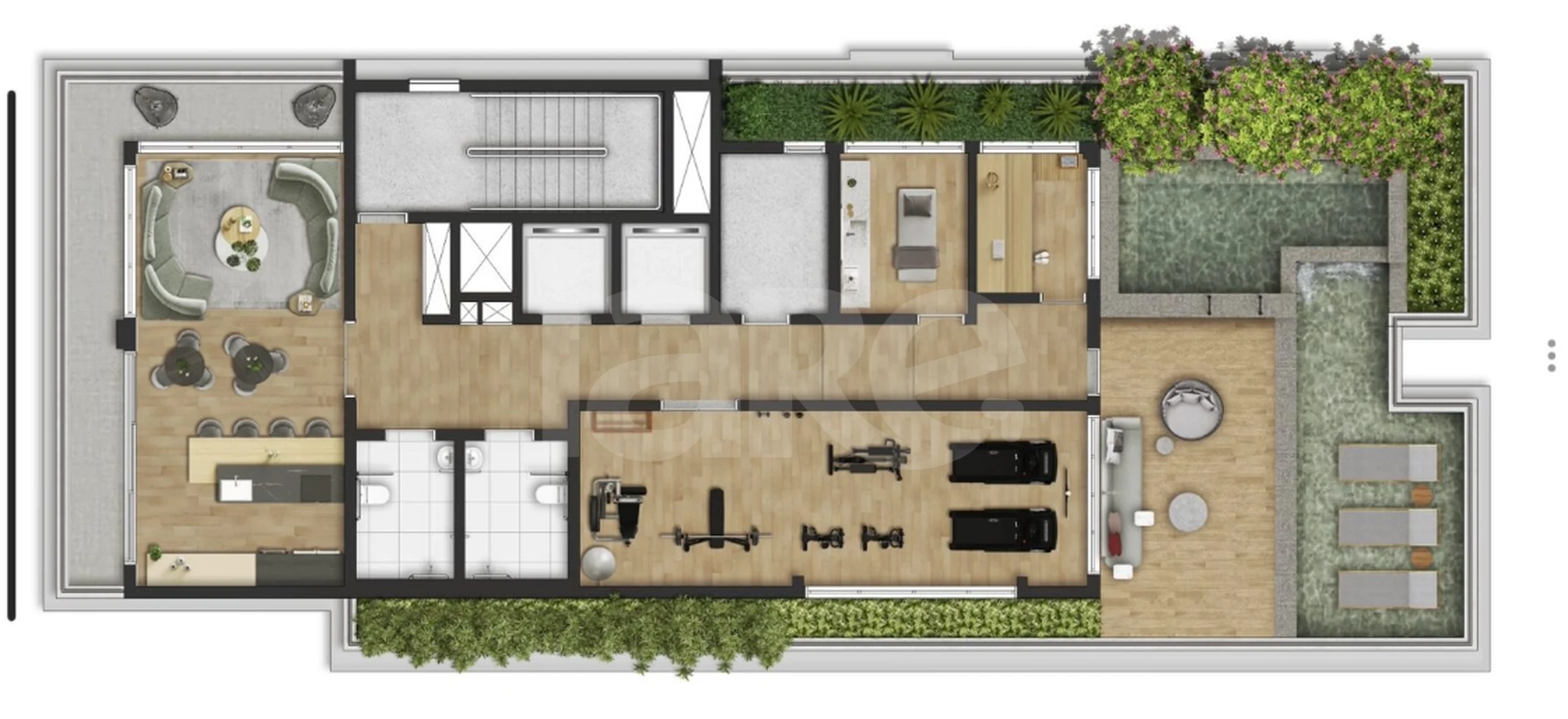 Planta — Pavimento rooftop