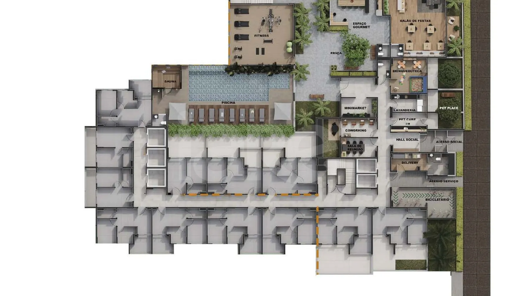Planta — Pavimento térreo 2