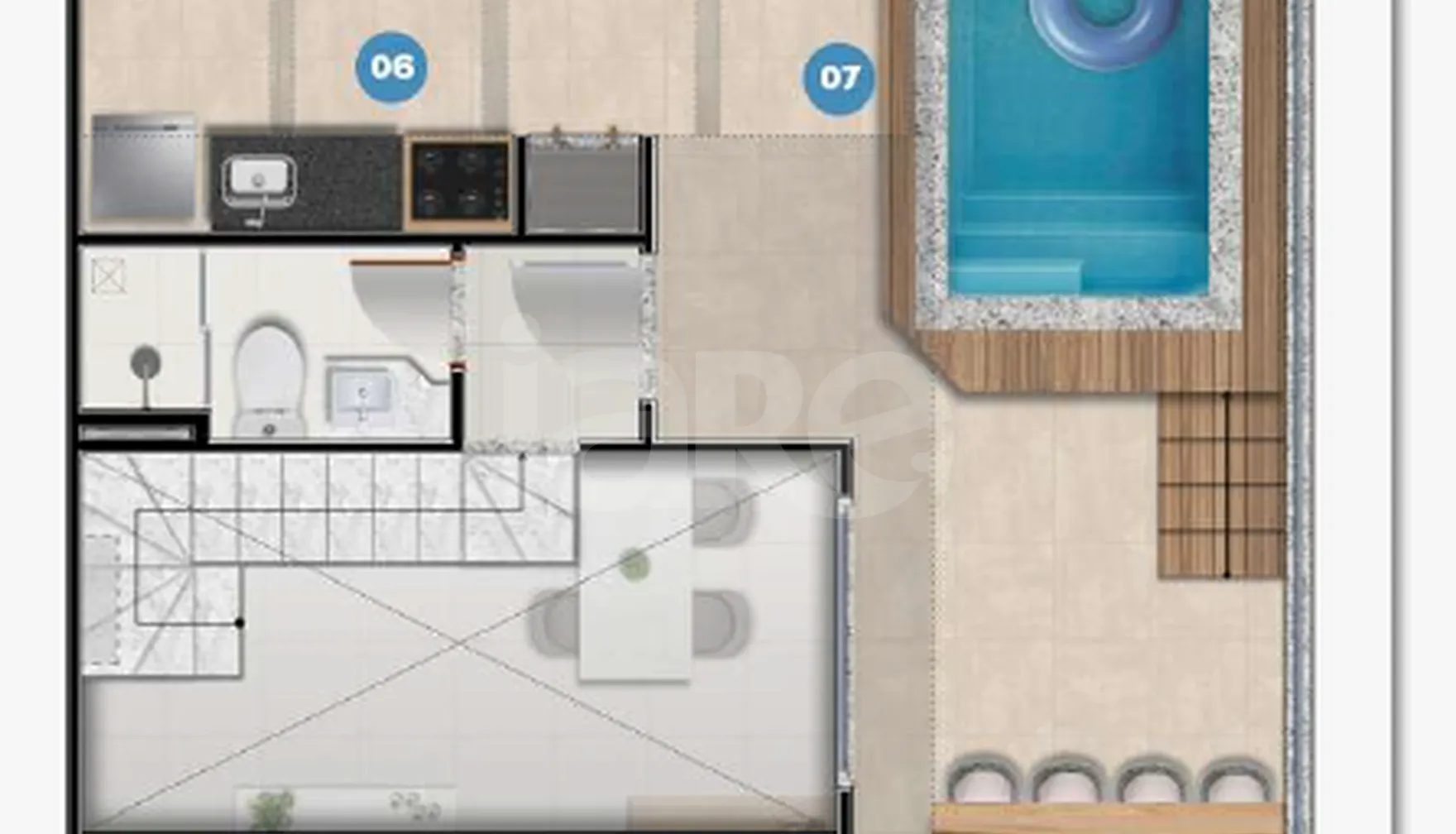 Planta — Garden 107,59 m²