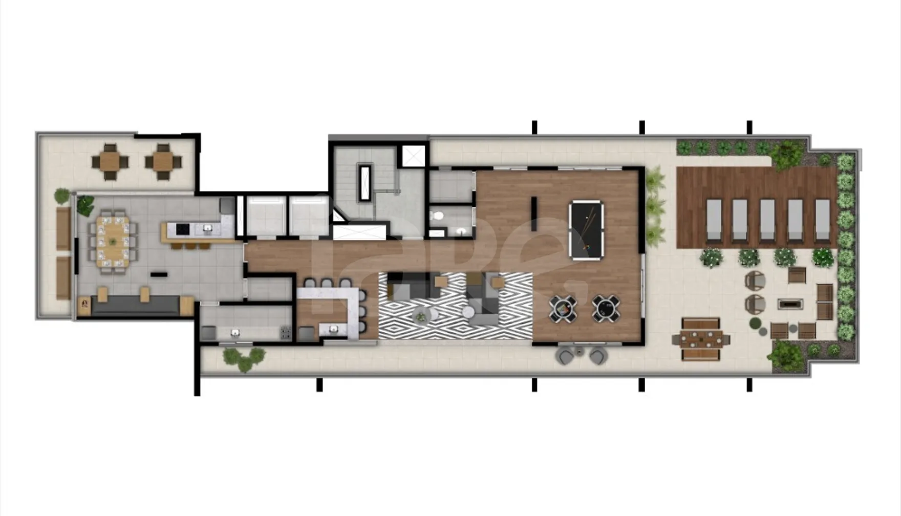 Planta — Pavimento rooftop