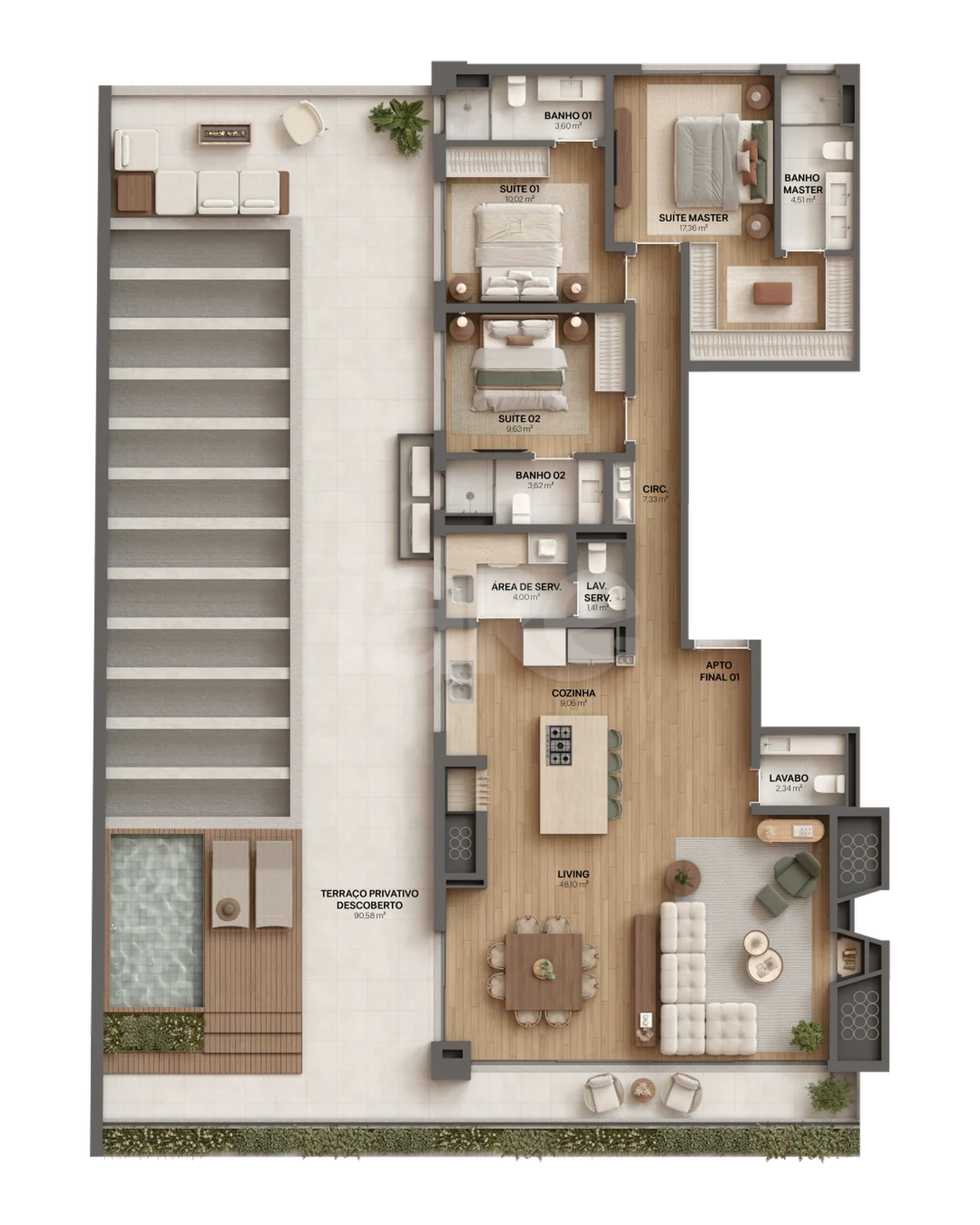 Planta — Garden 249,9 m²