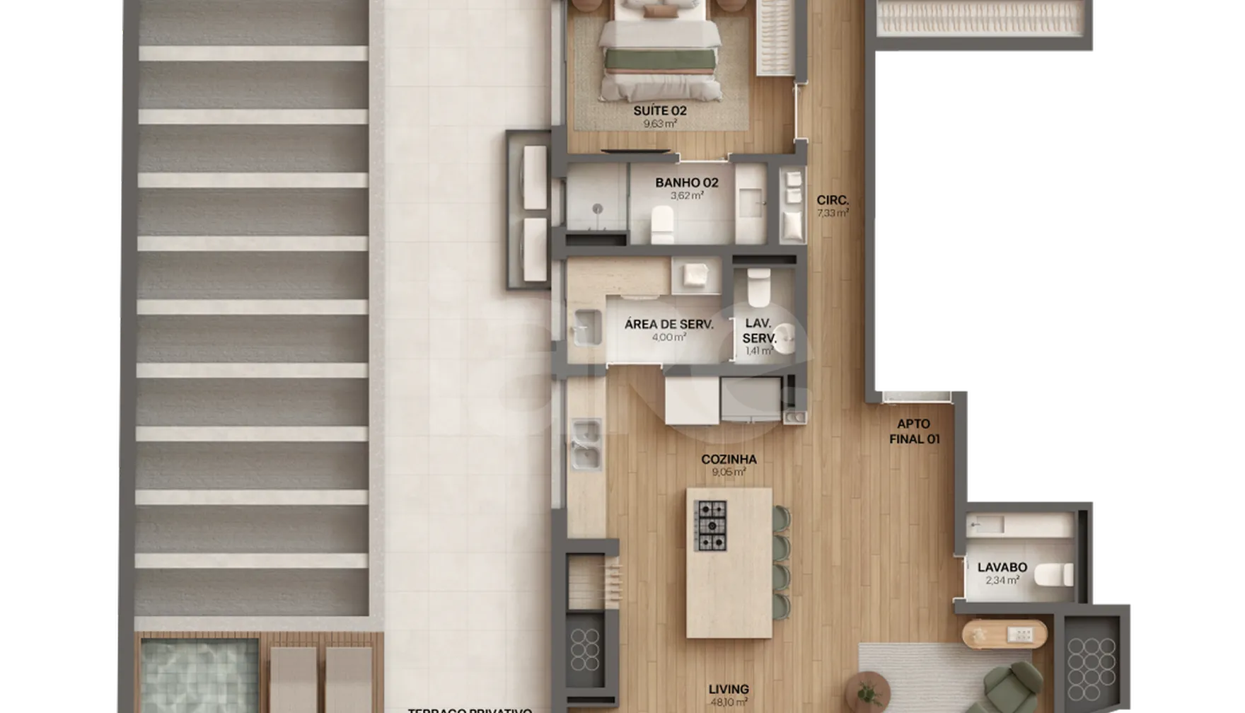 Planta — Garden 249,9 m²