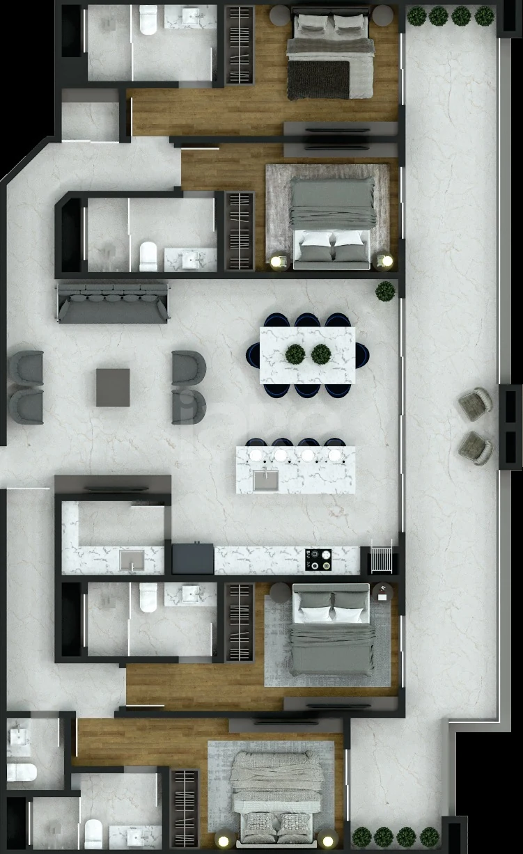 Planta — Apartamento 181,39 m²