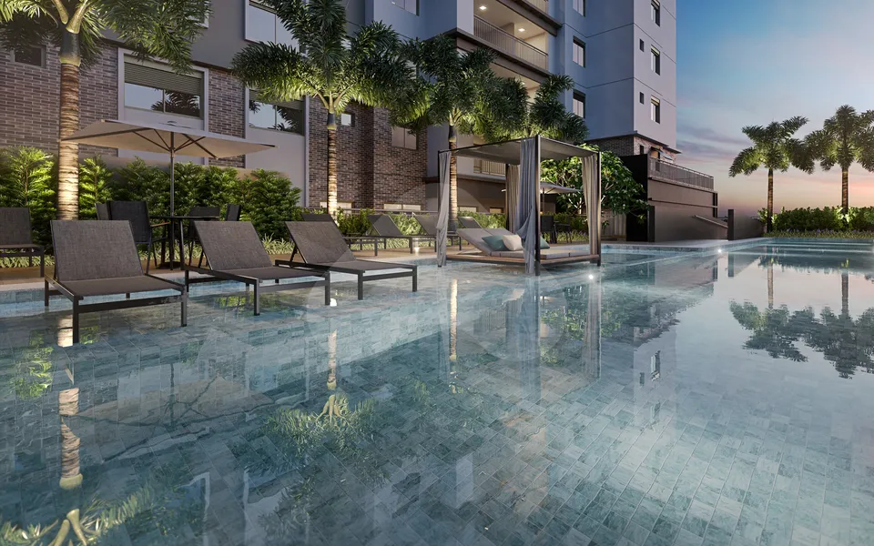 Living Villaggio Tatuapé Pienza - Apartamento com 100,65 m², em Tatuapé — foto 11