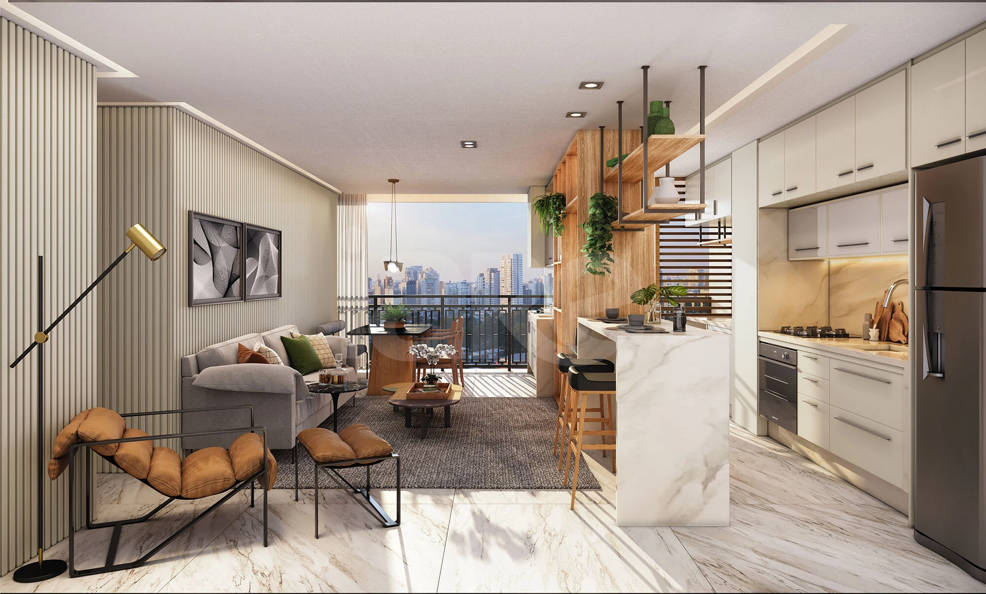 Brooklin Noventa Living - Apartamento com 92,22 m², em Brooklin Paulista — foto 2