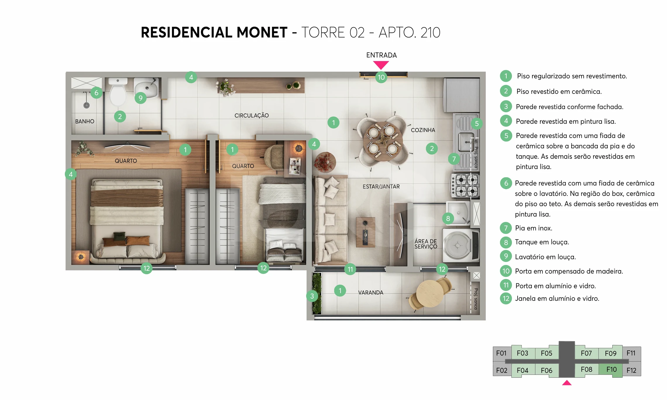 Planta — Apartamento 40,39 m²