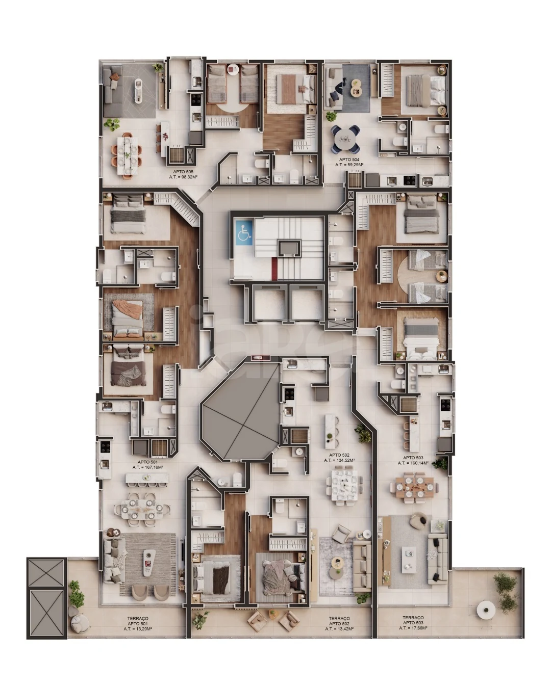 Planta — Pavimento 5