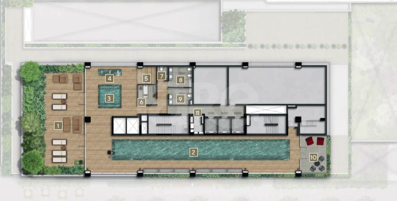 Planta — Pavimento lazer