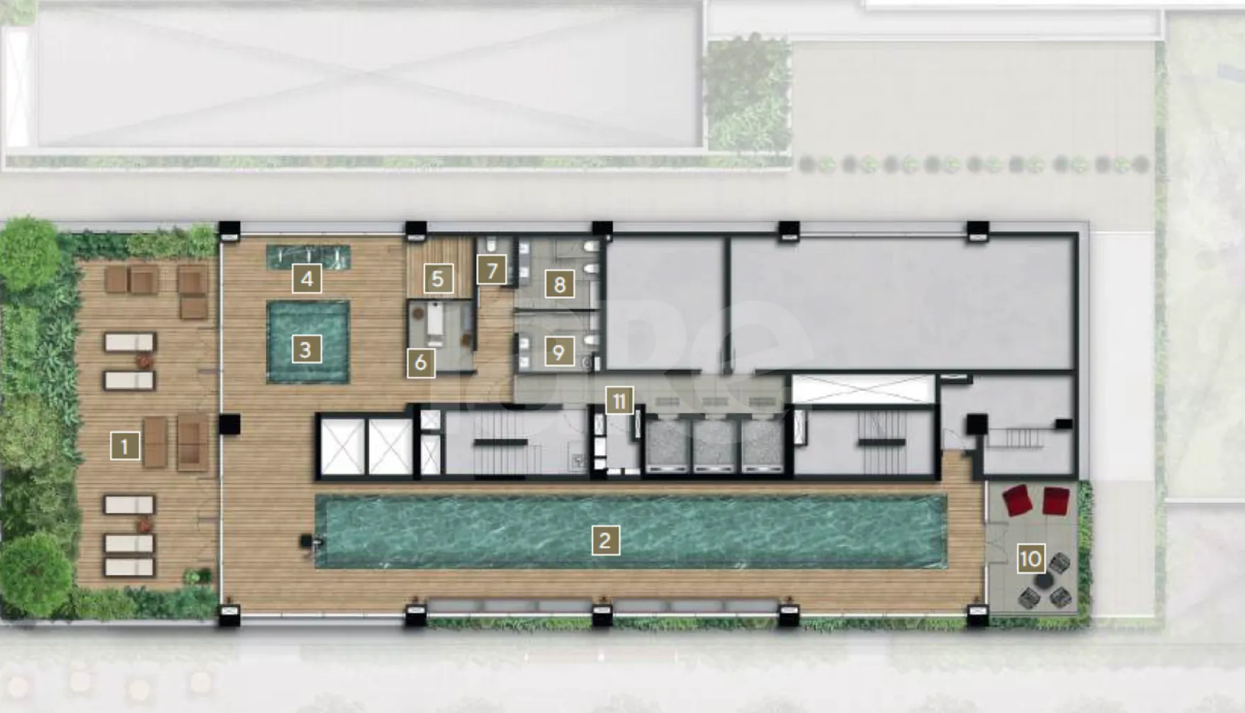 Planta — Pavimento lazer