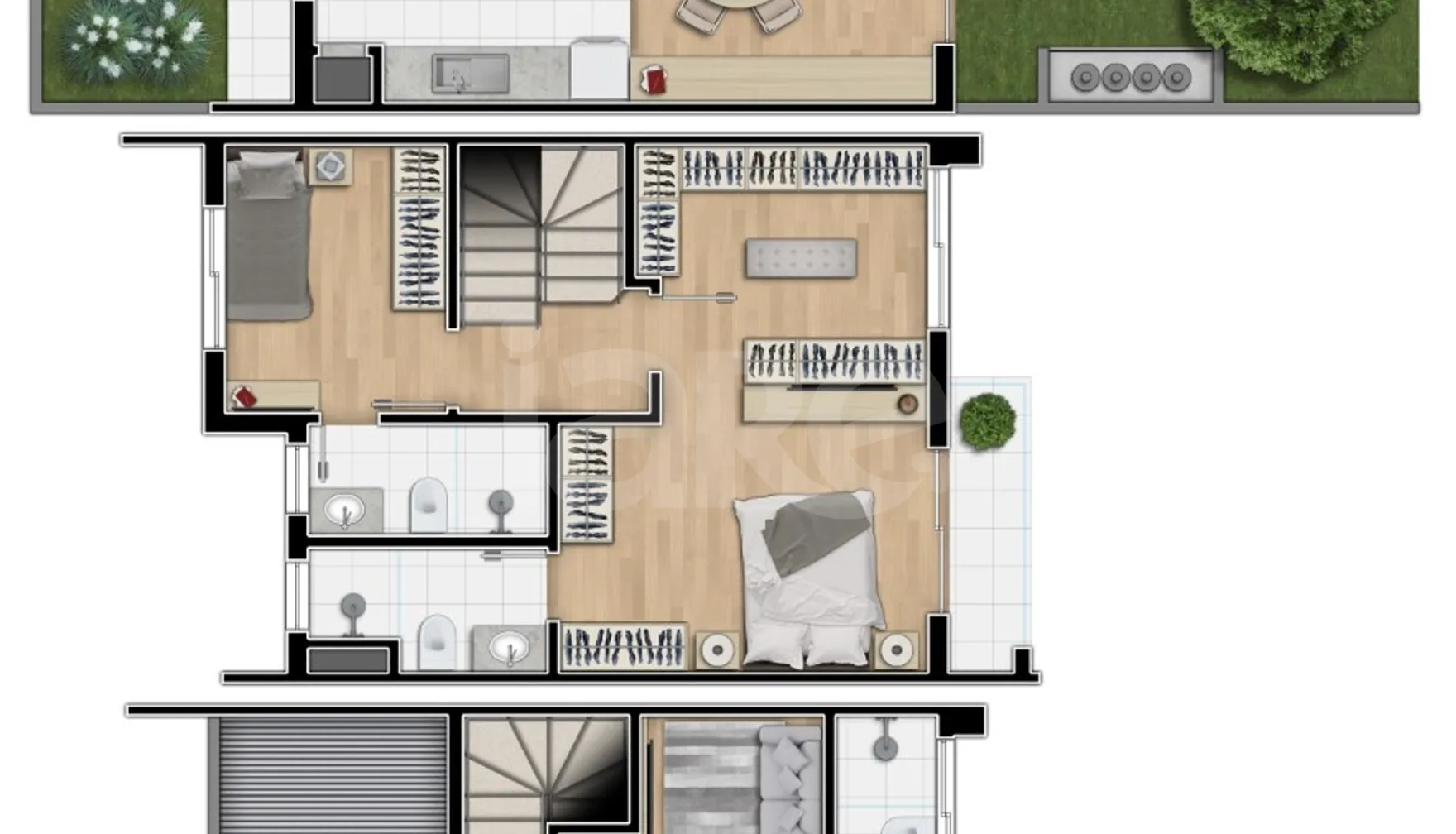 Planta — Casa em Condomínio 112 m²