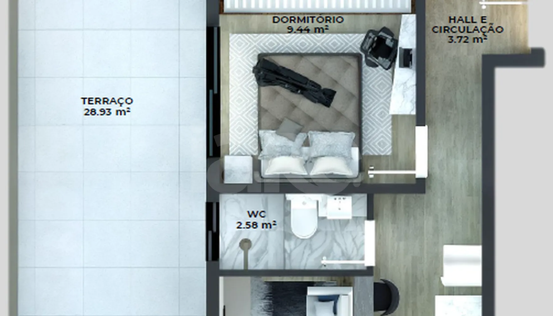 Planta — Garden 71,4 m²