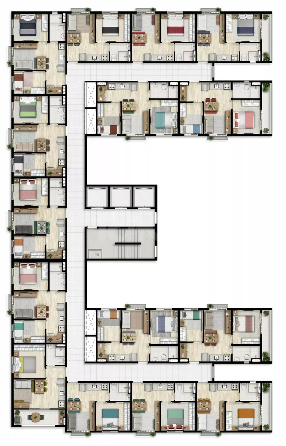 Planta — Pavimento 9 ao 12