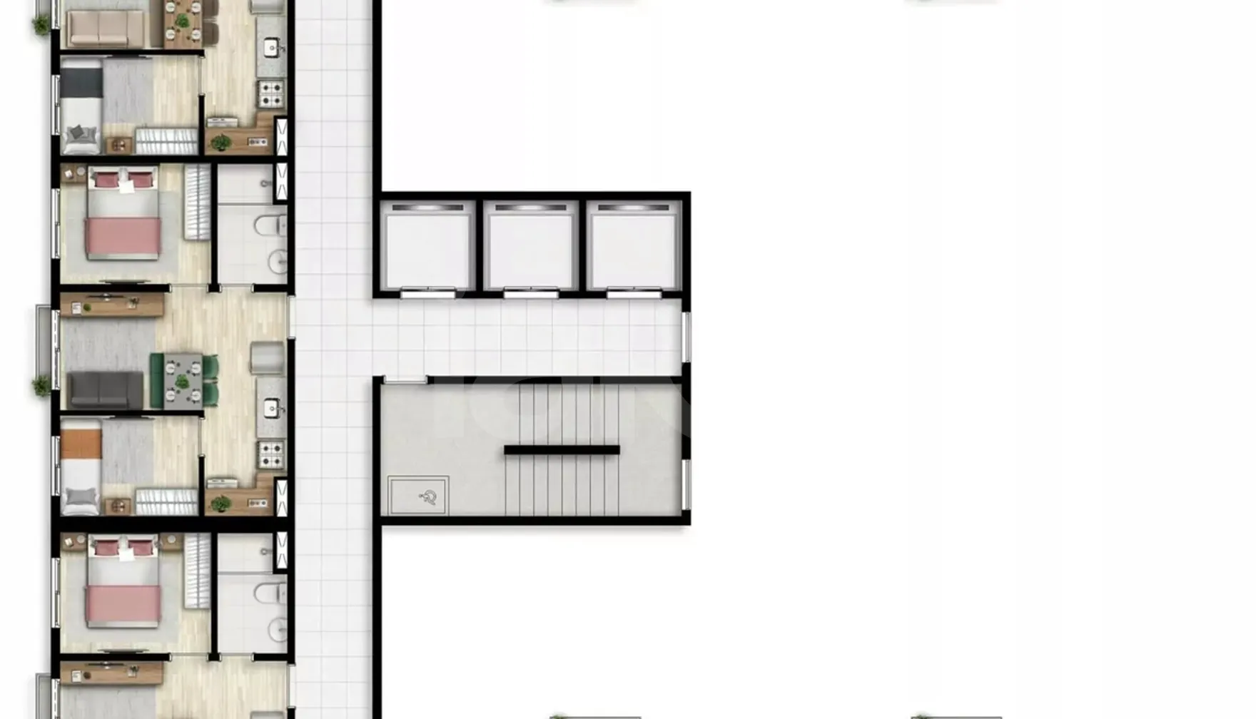 Planta — Pavimento 9 ao 12