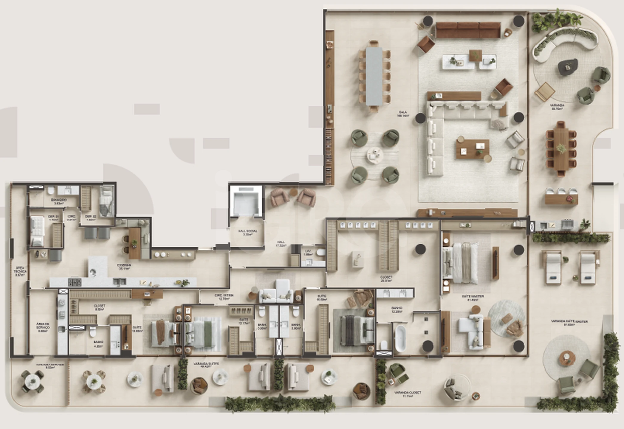 Planta — Garden 642,74 m²