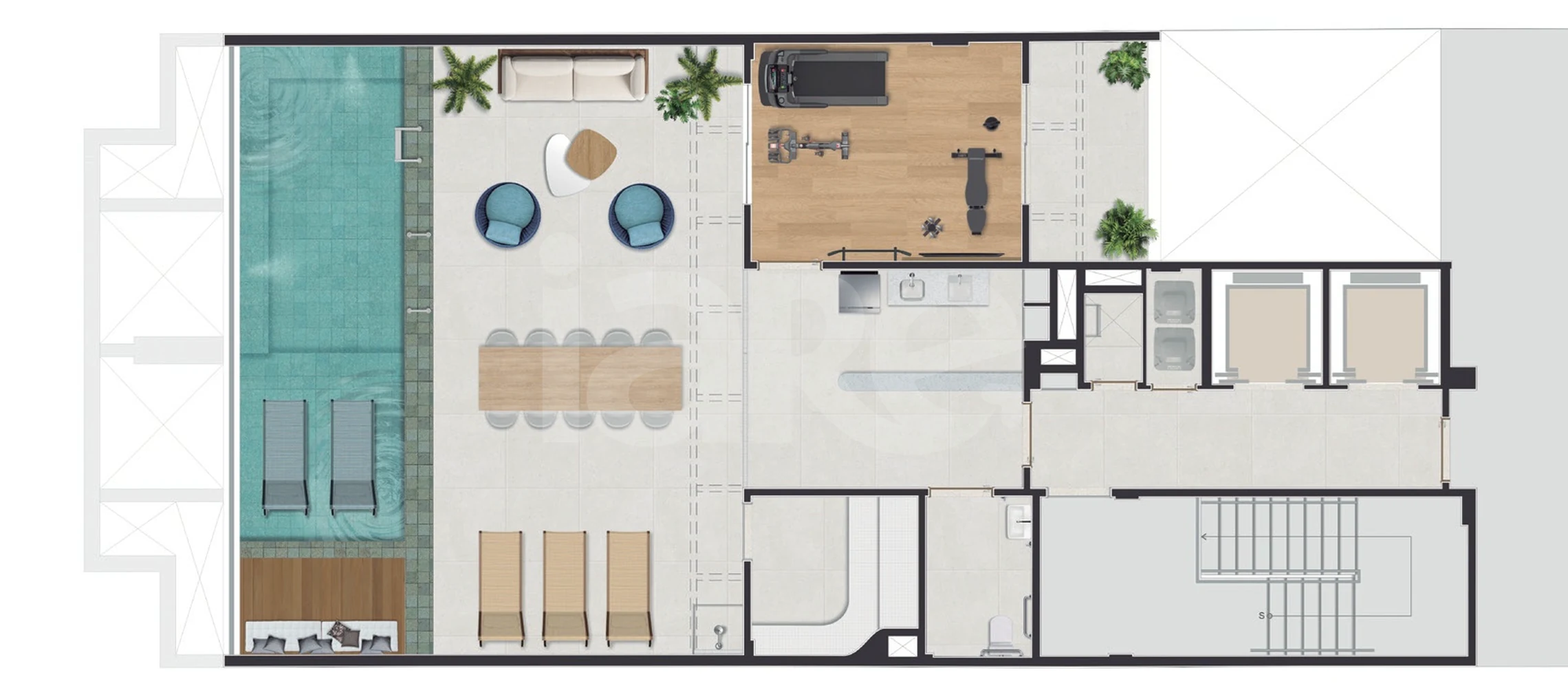 Planta — Pavimento rooftop