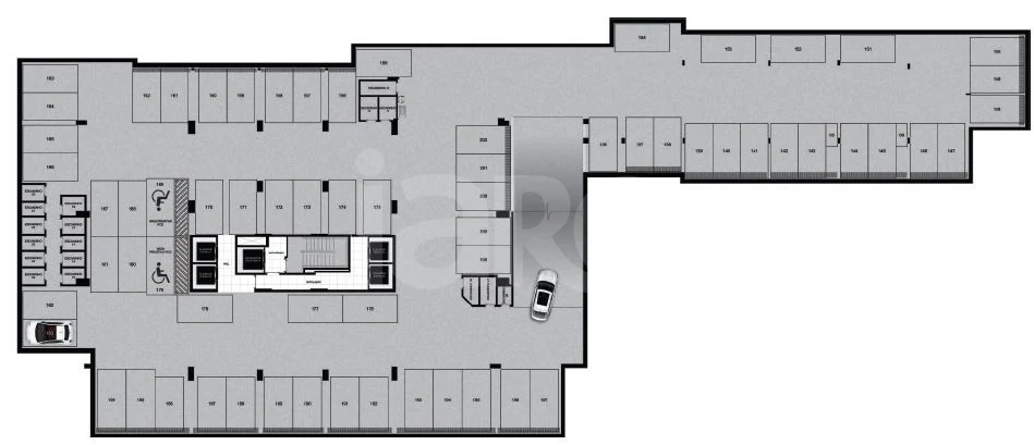 Planta — Pavimento 1º subsolo