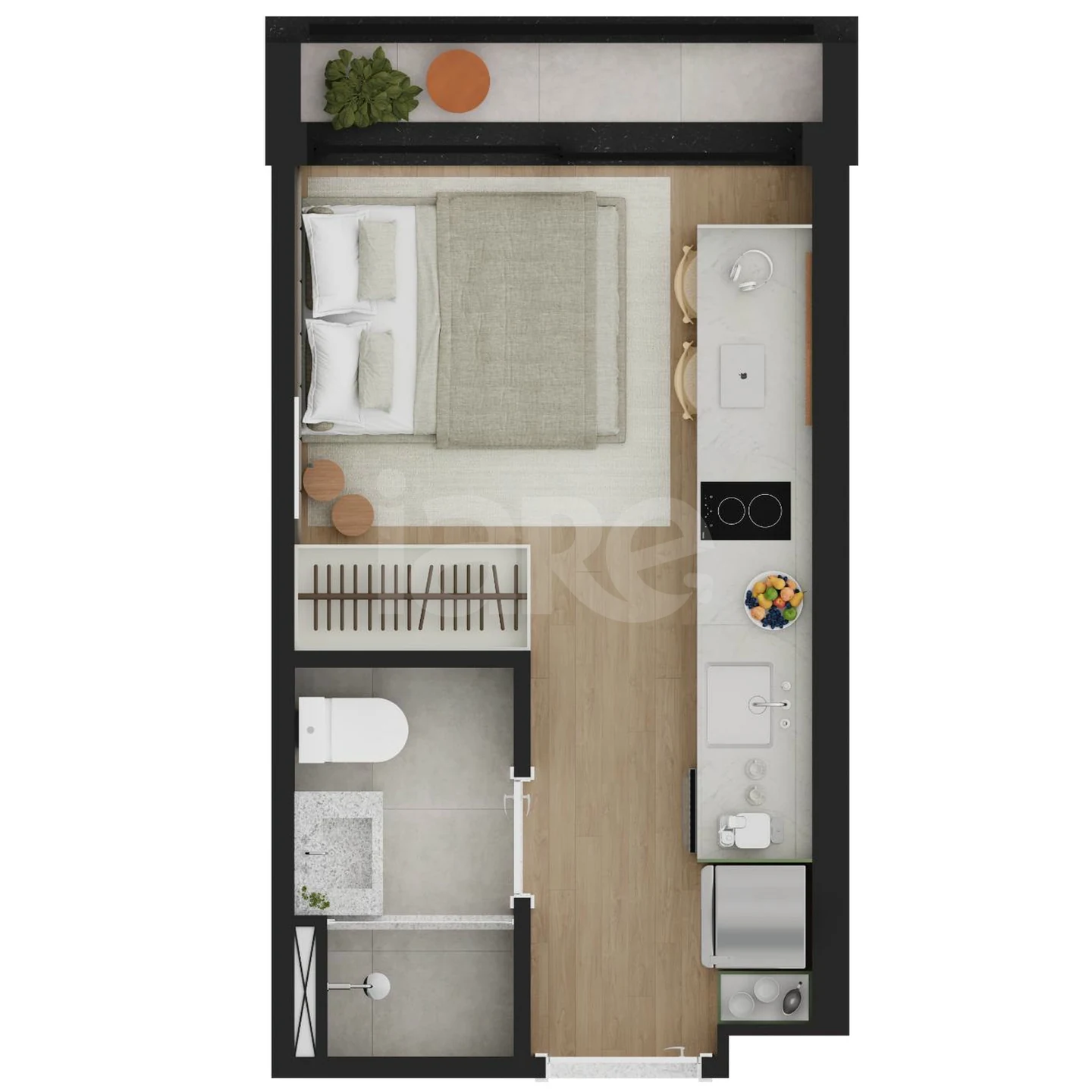 Planta — Apto com final 03- PV 2° ao 11° - Planta Original