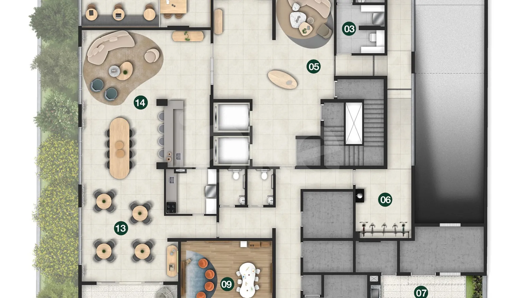 Planta — Pavimento térreo 2