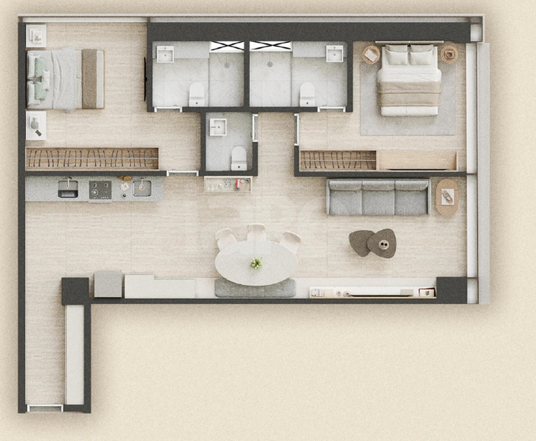 Planta — Apartamento 78,9 m²