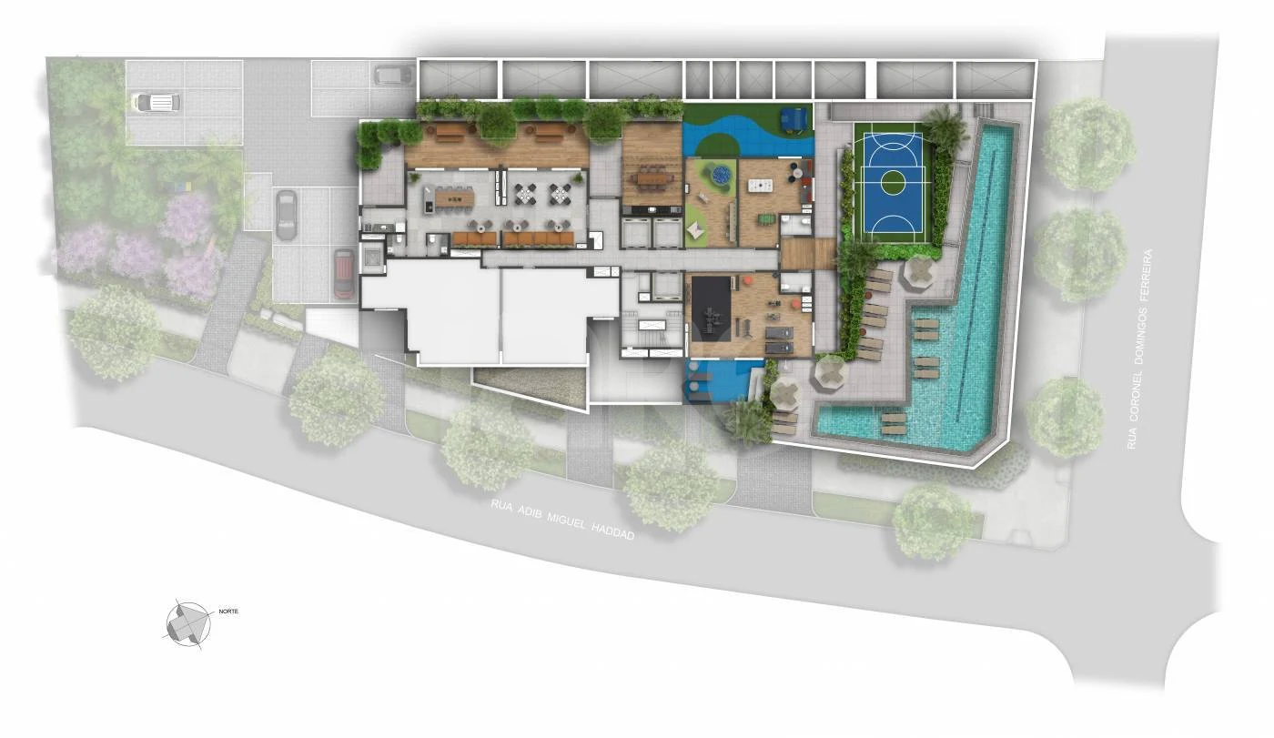 Planta — Pavimento lazer