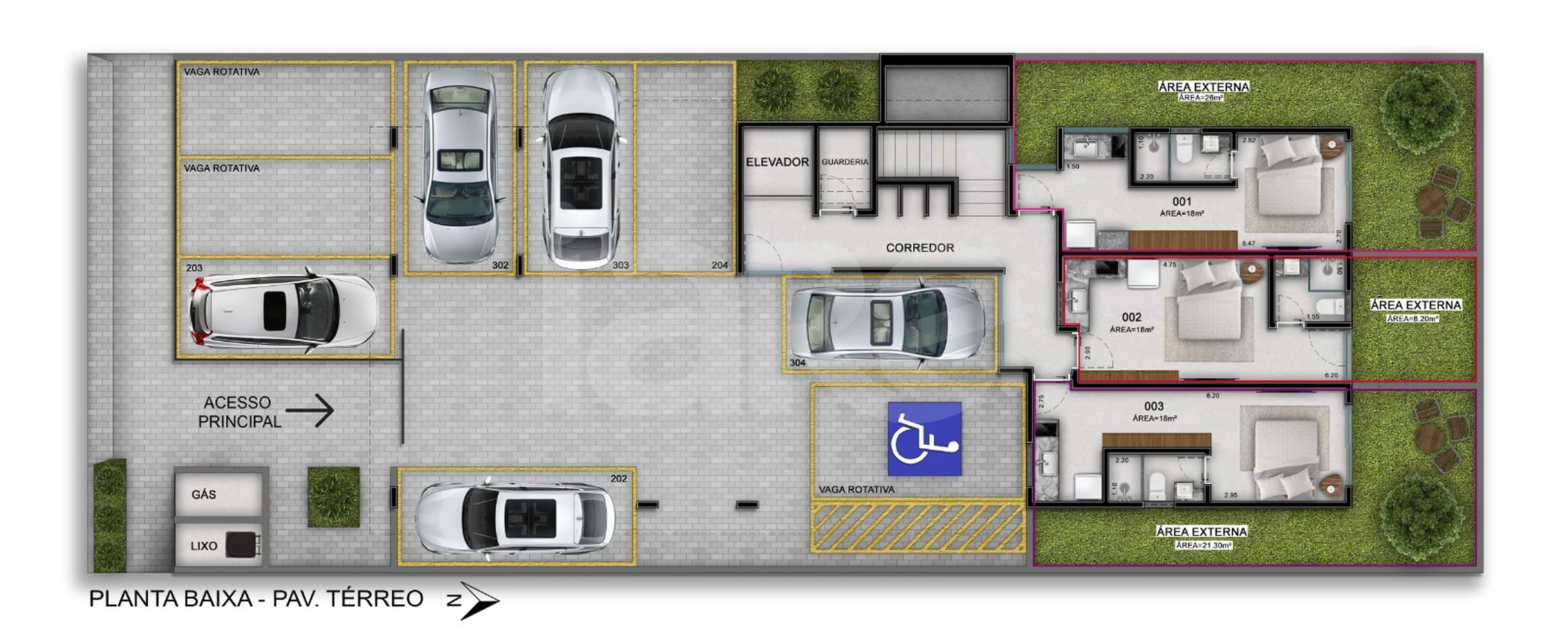 Planta — Pavimento térreo