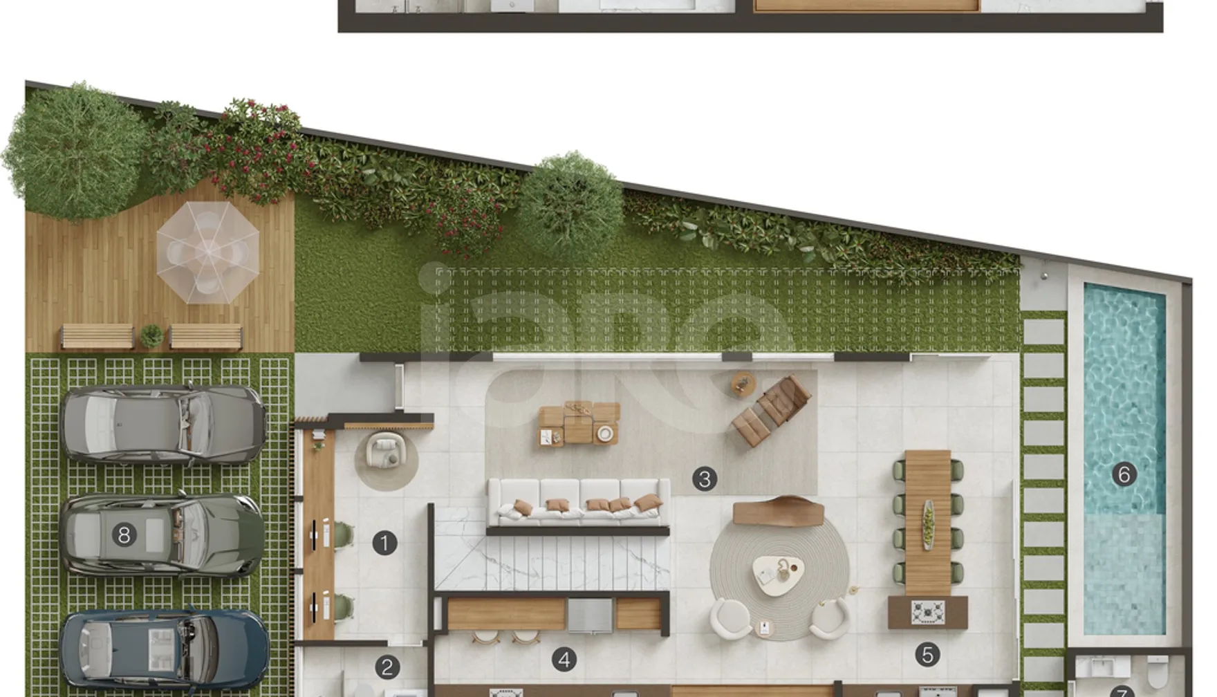 Planta — Casa em Condomínio 419,69 m²