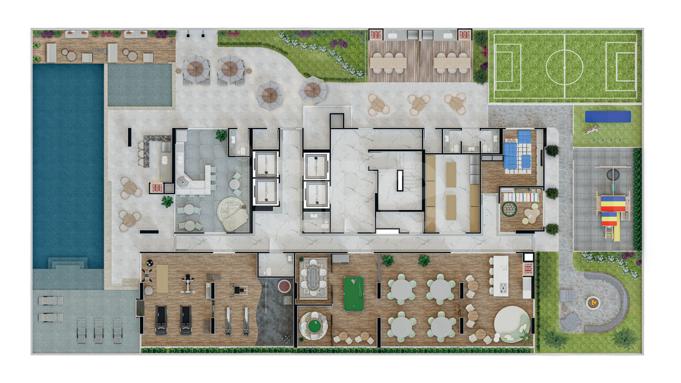 Planta — Pavimento lazer
