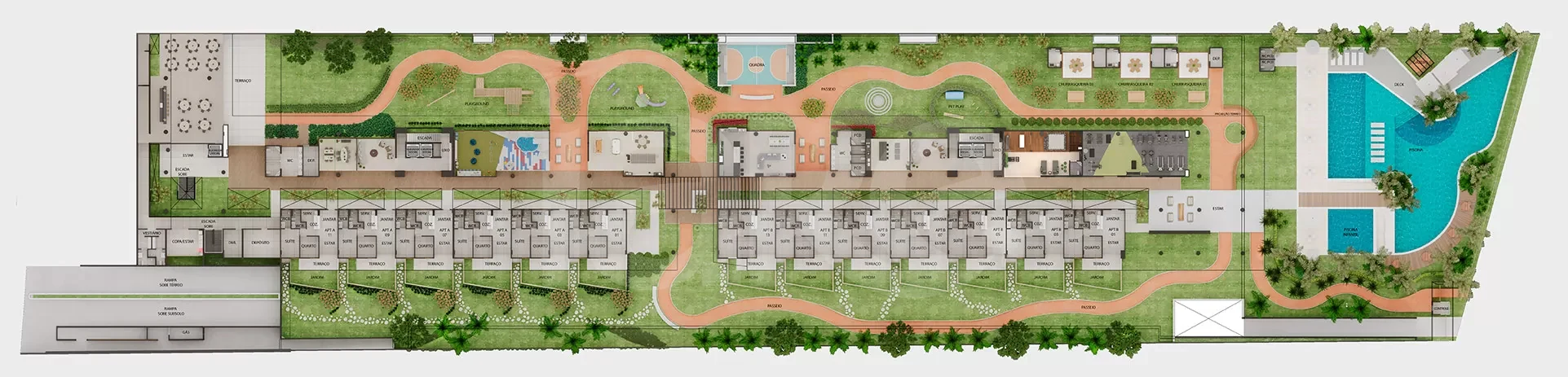 Planta — Pavimento lazer