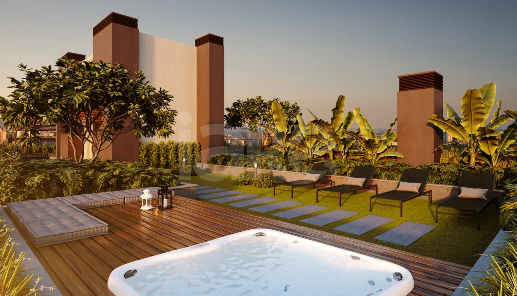 Giardino - Apartamento com 80,86 m², em Petrópolis — foto 5
