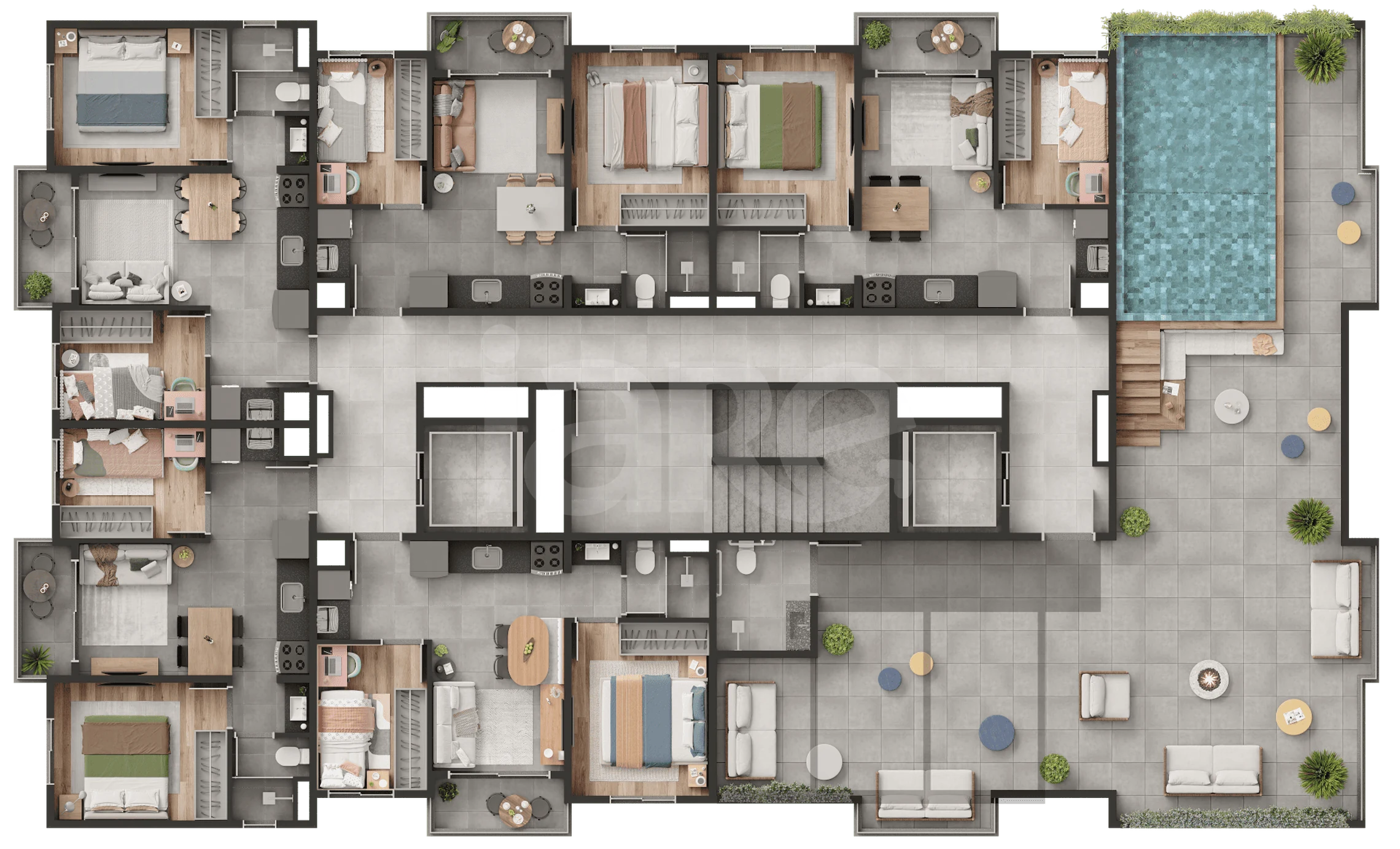 Planta — Pavimento rooftop