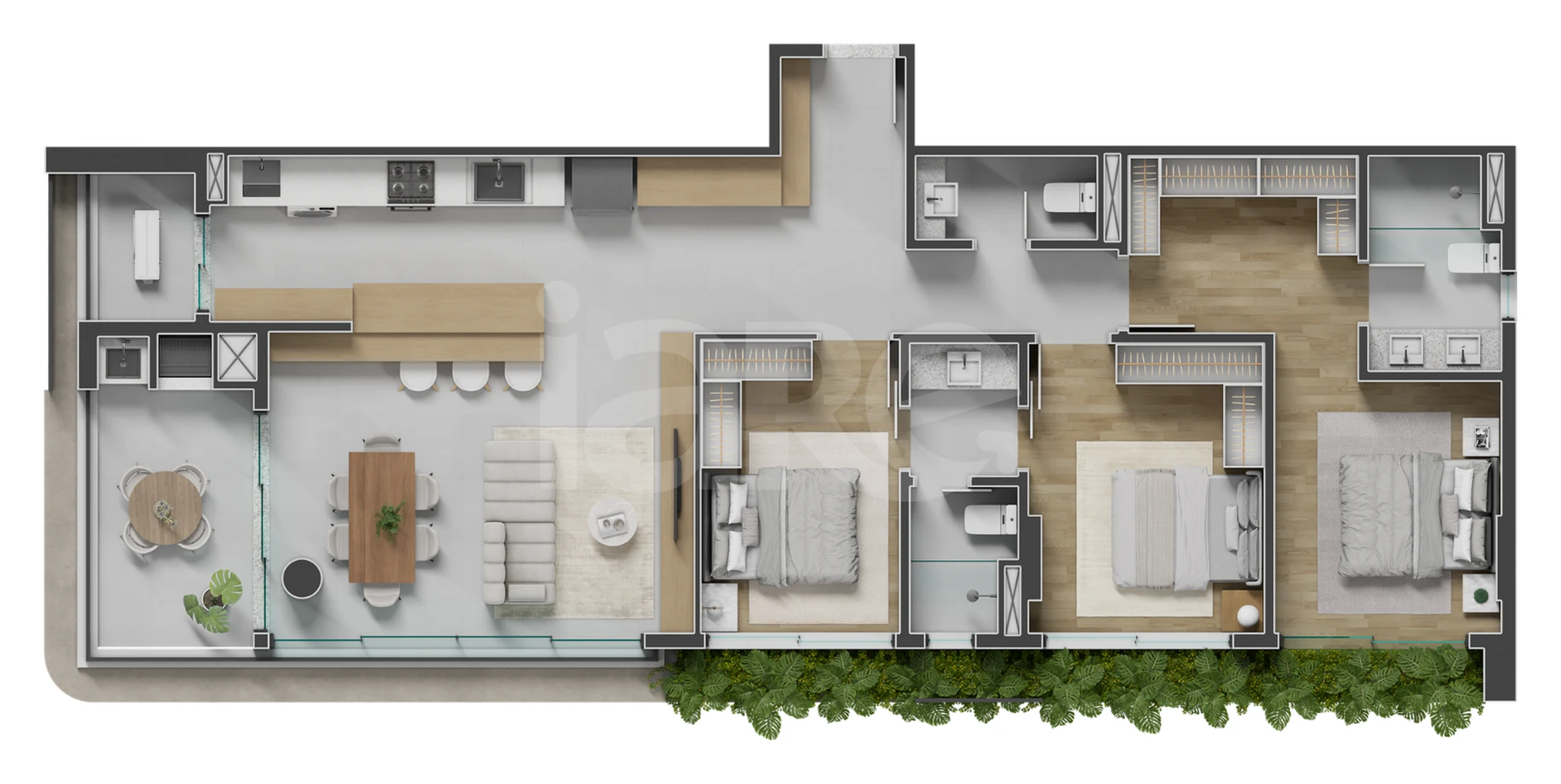 Planta — Apartamento 116,28 m²