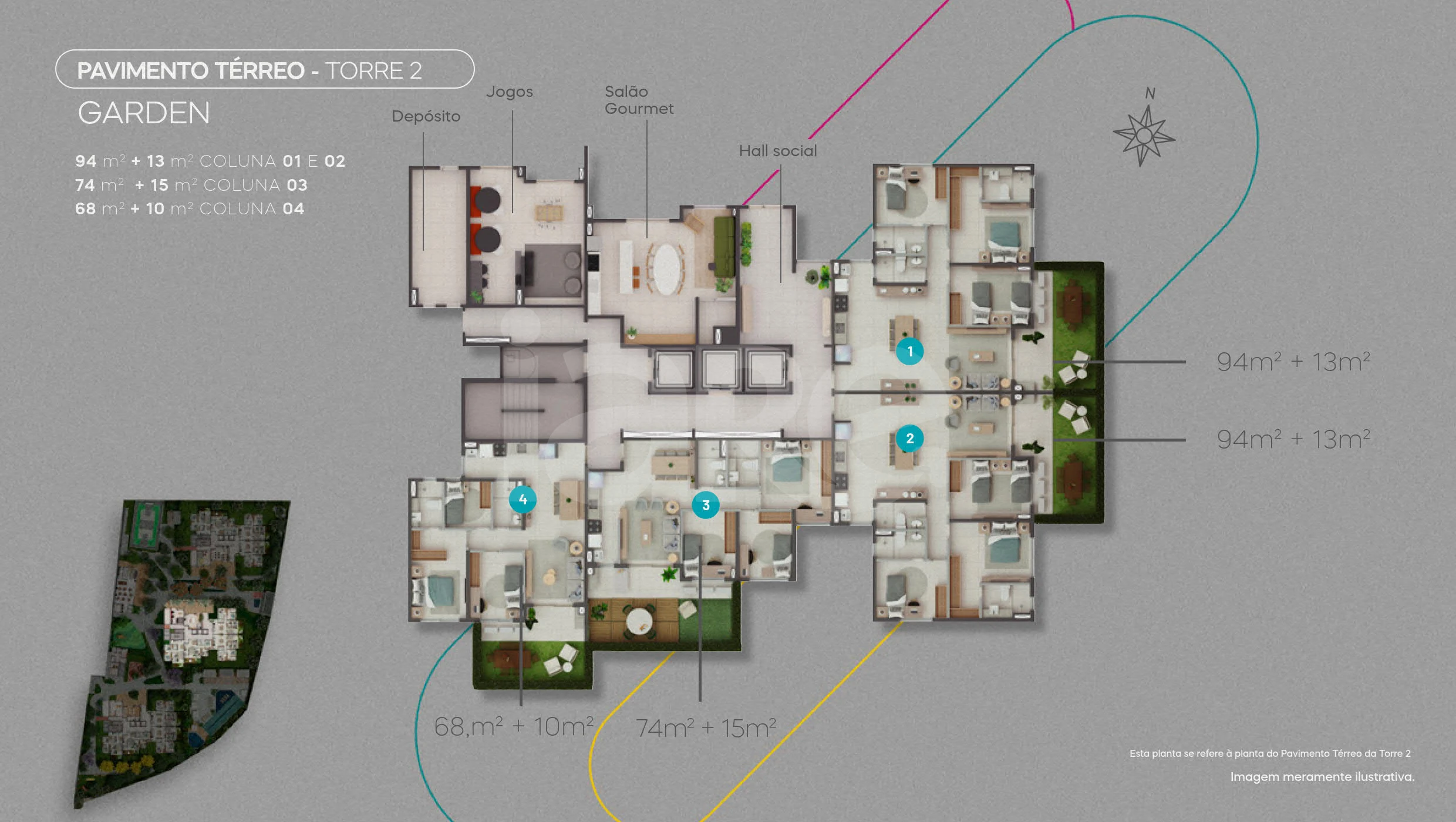 Planta — Pavimento Térreo - Torre 2