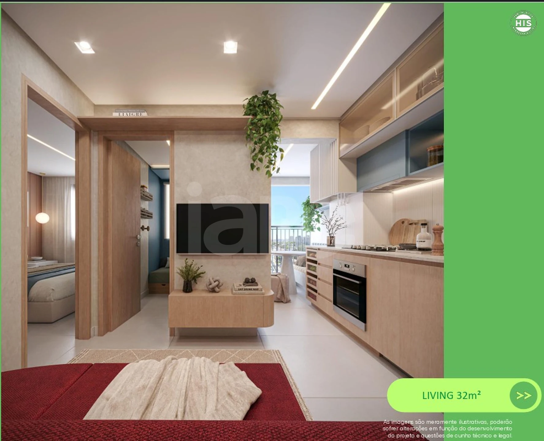 Planta — Apartamento 30 m²