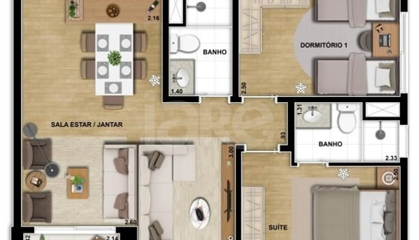 Planta — Garden 122 m²
