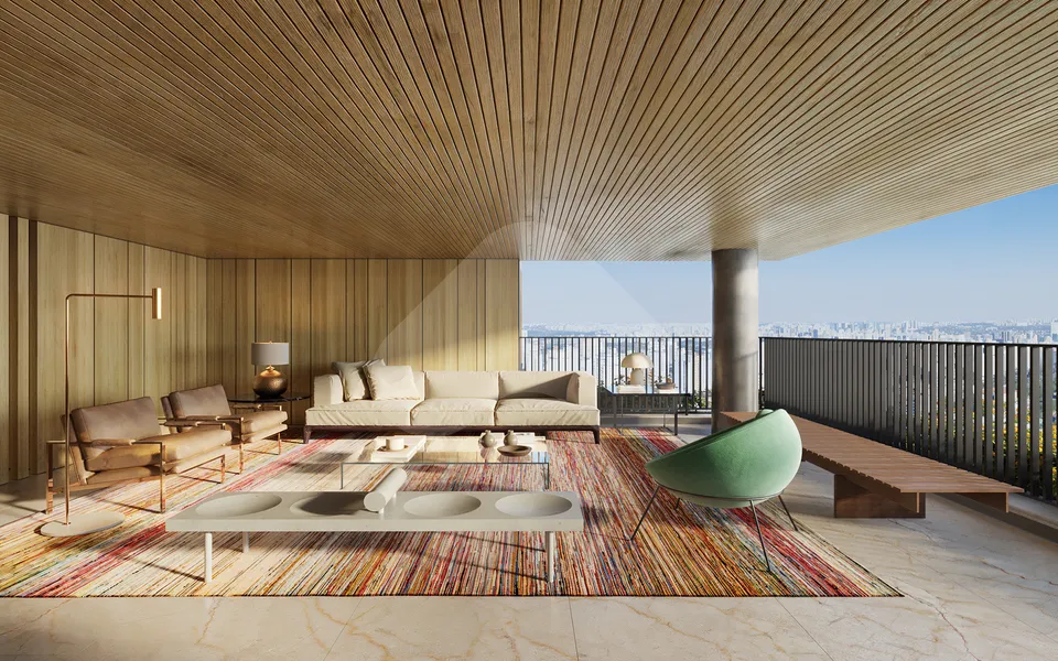 Panorama Skyline Ibirapuera - Apartamento com 248,45 m², em Moema — foto 2