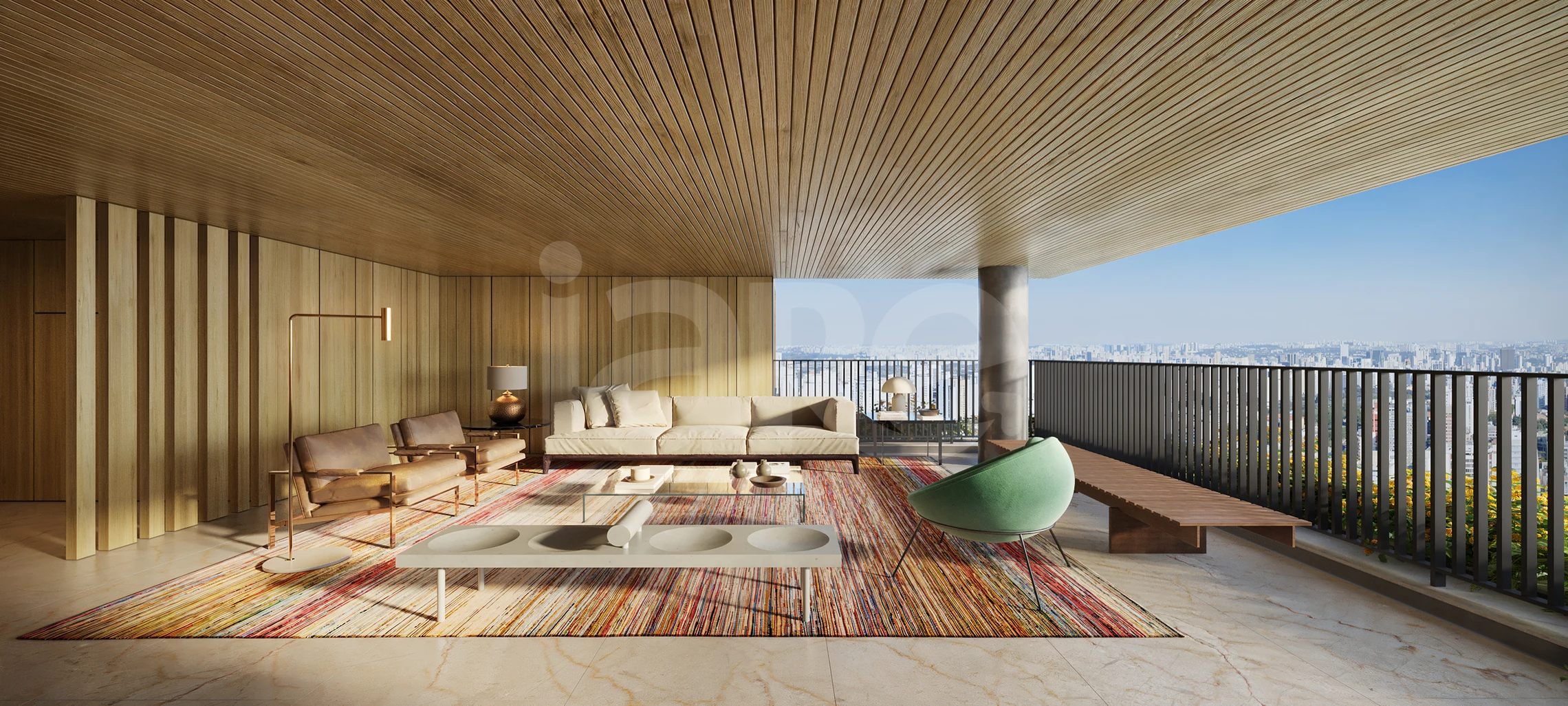 Panorama Skyline Ibirapuera - Apartamento com 248,45 m², em Moema — foto 2